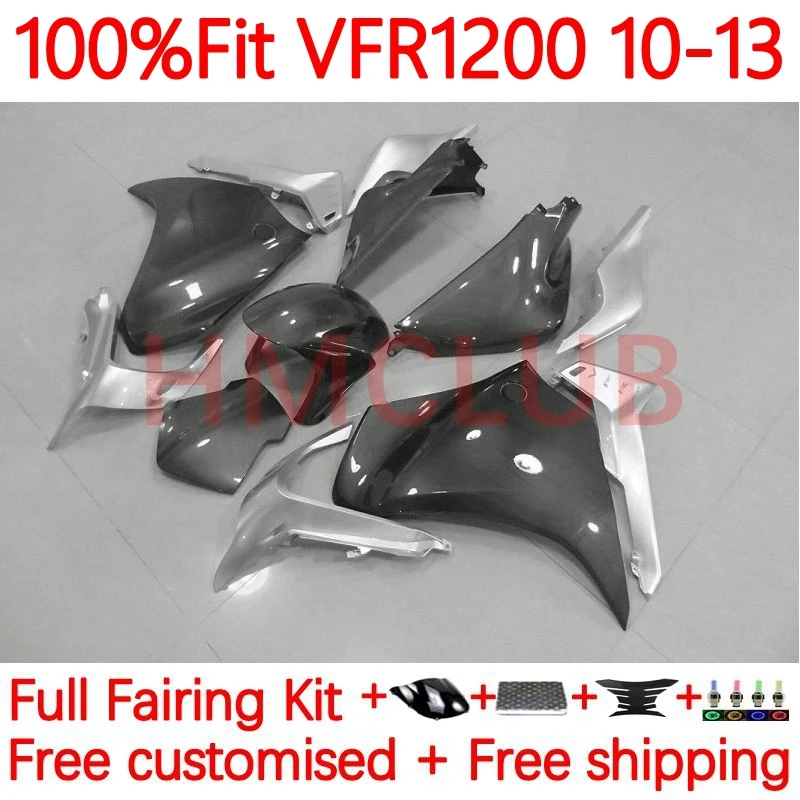 

OEM Injection For HONDA VFR1200RR VFR-1200 VFR 1200 RR 2010 2011 2012 2013 VFR1200 RR 10 11 12 13 glossy grey Fairing 15No.9