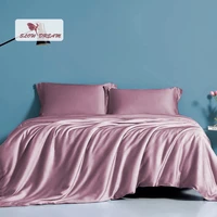 slowdream women 100 silk bedding set elegant purple duvet cover flat sheet fitted sheet pillwocase queen king bed cover set