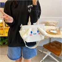 japanese girl cartoon cute canvas small handbag 2022 girl new student shoulder bag