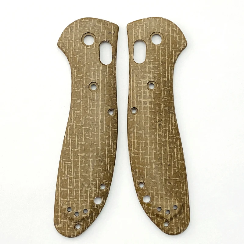 1pair Micarta Blade Handle Patch for BM 550 / 551 Knife Folding With Support Shaft Screw Material DIY Accessories - купить по
