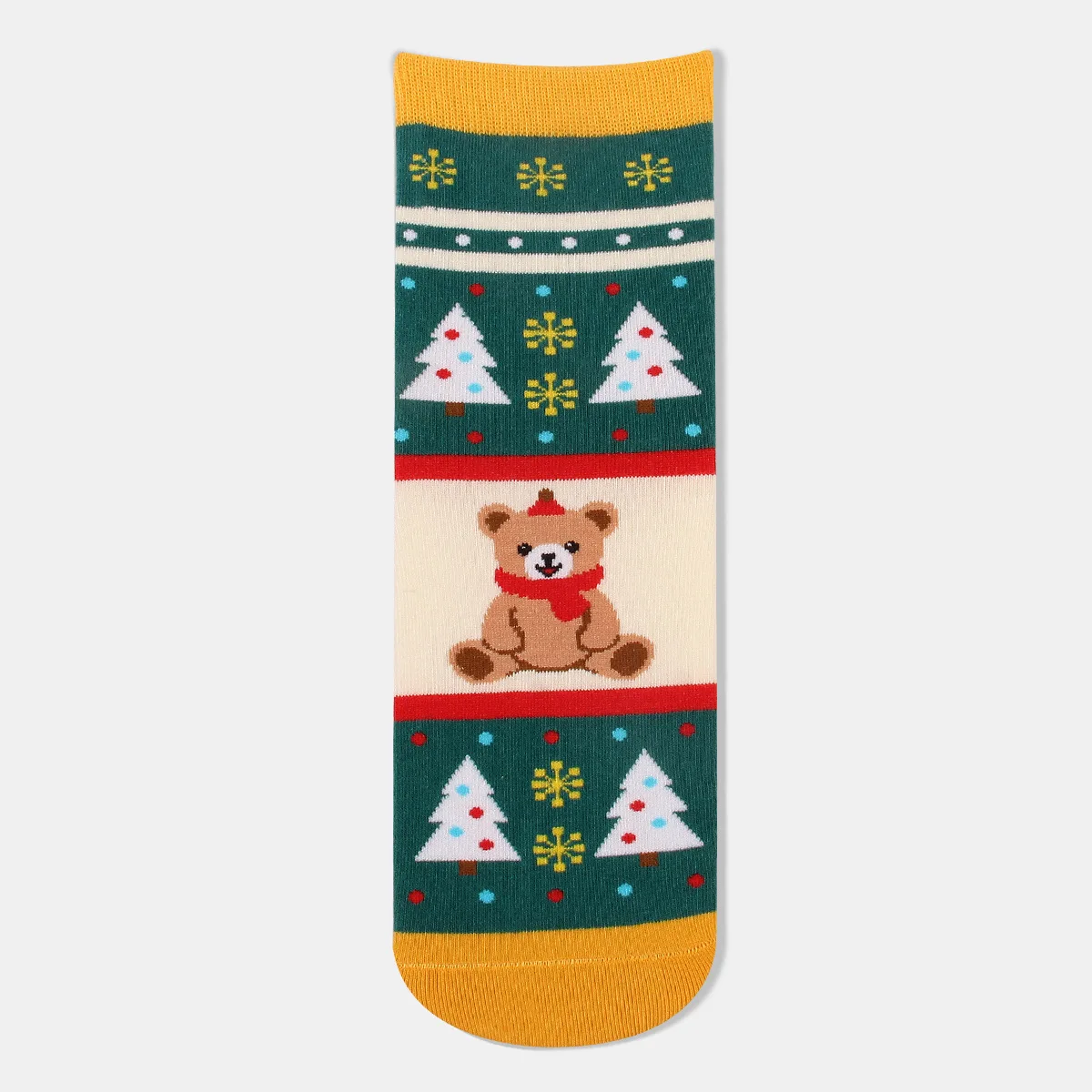 12 Pairs of Medium Tube Fashion Jacquard Cartoon Christmas Women's Socks All-match Cute Elk Socks