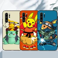 pokemon pikachu bandai phone cases for huawei honor p30 p40 pro p30 pro honor 8x v9 10i 10x lite 9a 9 10 lite coque soft tpu