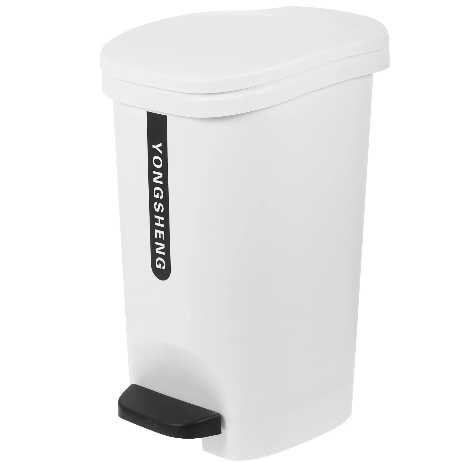 

Trash Can With Lid And Pedal 10L Bathroom Garbage Container Waste Paper Basket Bin Kitchen