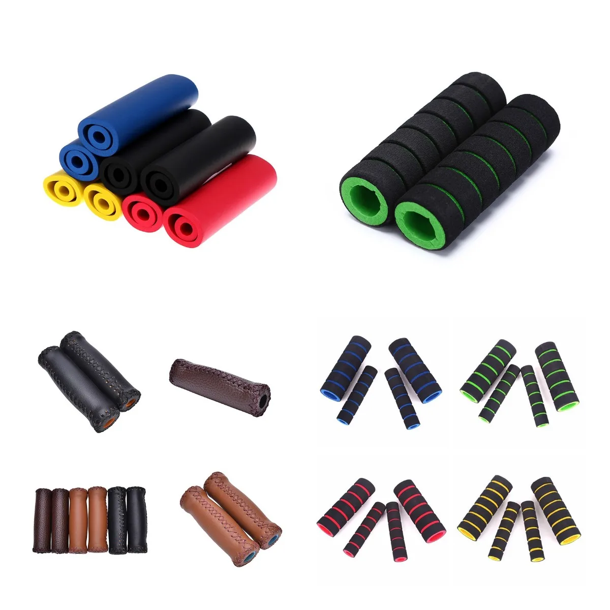 

19Styles Bicycle Handle Bar Grips MTB Bike Super Soft Single-sided Locking Handlebar Cover Texture Non-slip Cycling Accessories