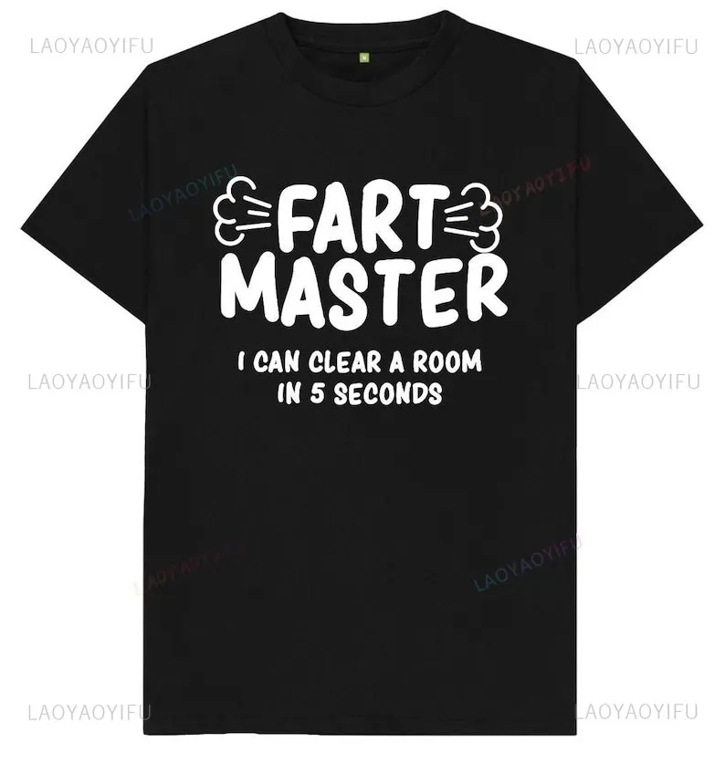 Fart Master I Can Clear A Room in 5-секундная забавная шутка пародия юмор подарок футболка с