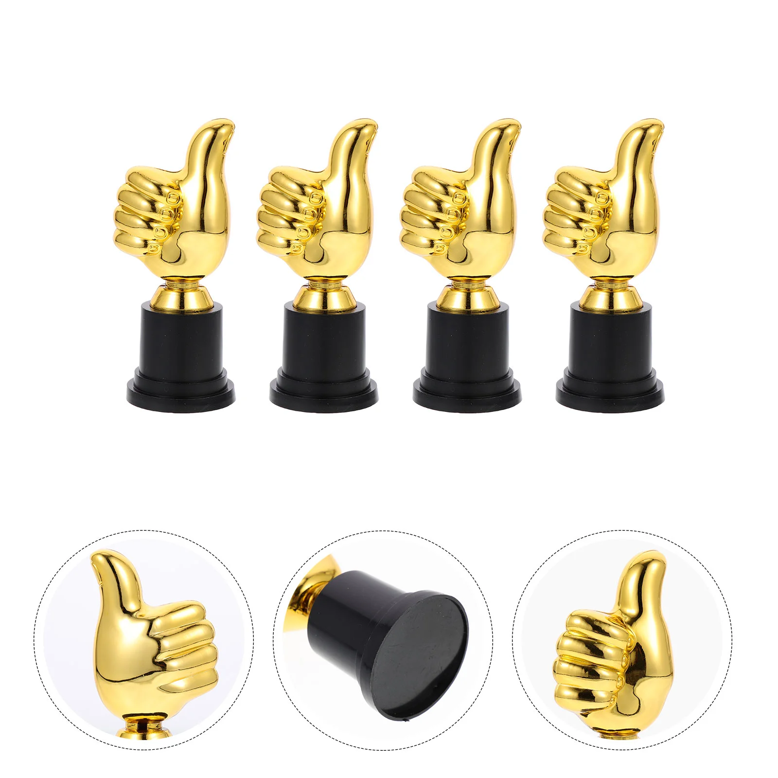 4 Pcs Winner Trophys Cup Basketball Gifts Plush Thumb Home Decoration Funny Competition Encourage