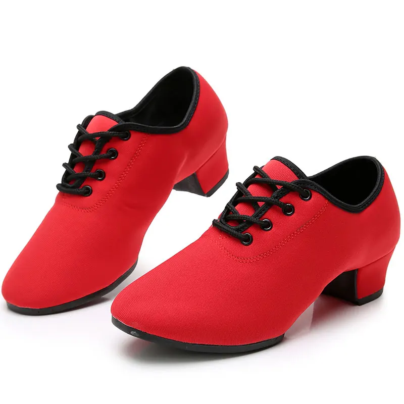 Oxford Cloth Latin Dance Shoes Sport Shape Training Ladies Shoes Modern Waltz Breathable Ballroom Dancing Sneake Shoes for Women