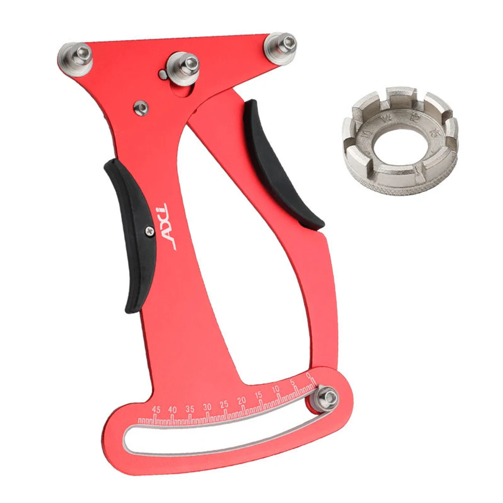 

Bicycle Spoke Tension Meter Aluminum Alloy Tensiometer Wheel Builder Tool For Spoke Lengths Less Than 130mm Spoke Tension Meter