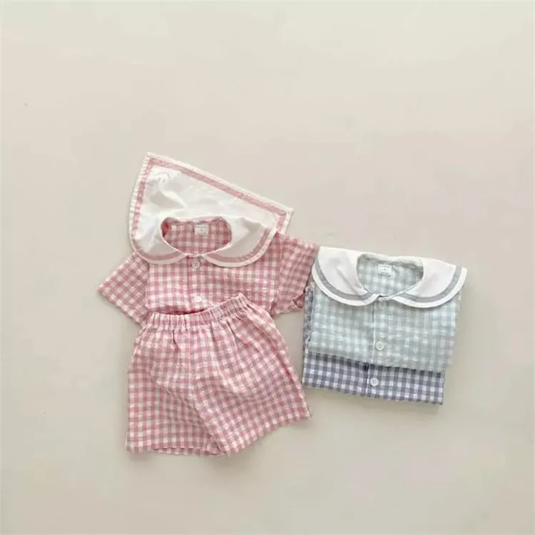 

Летние Детские комплекты, одежда для мальчиков, испанская Одежда для девочек, комплект из 2-х предметов, верхняя и нижняя одежда для детей, ко...