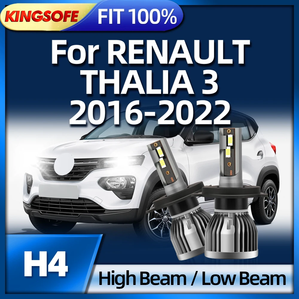 

Roadsun LED Car Headlight H4 Auto Headlamp 26000Lm Bulbs For RENAULT THALIA 3 2016 2017 2018 2019 2020 2021 2022