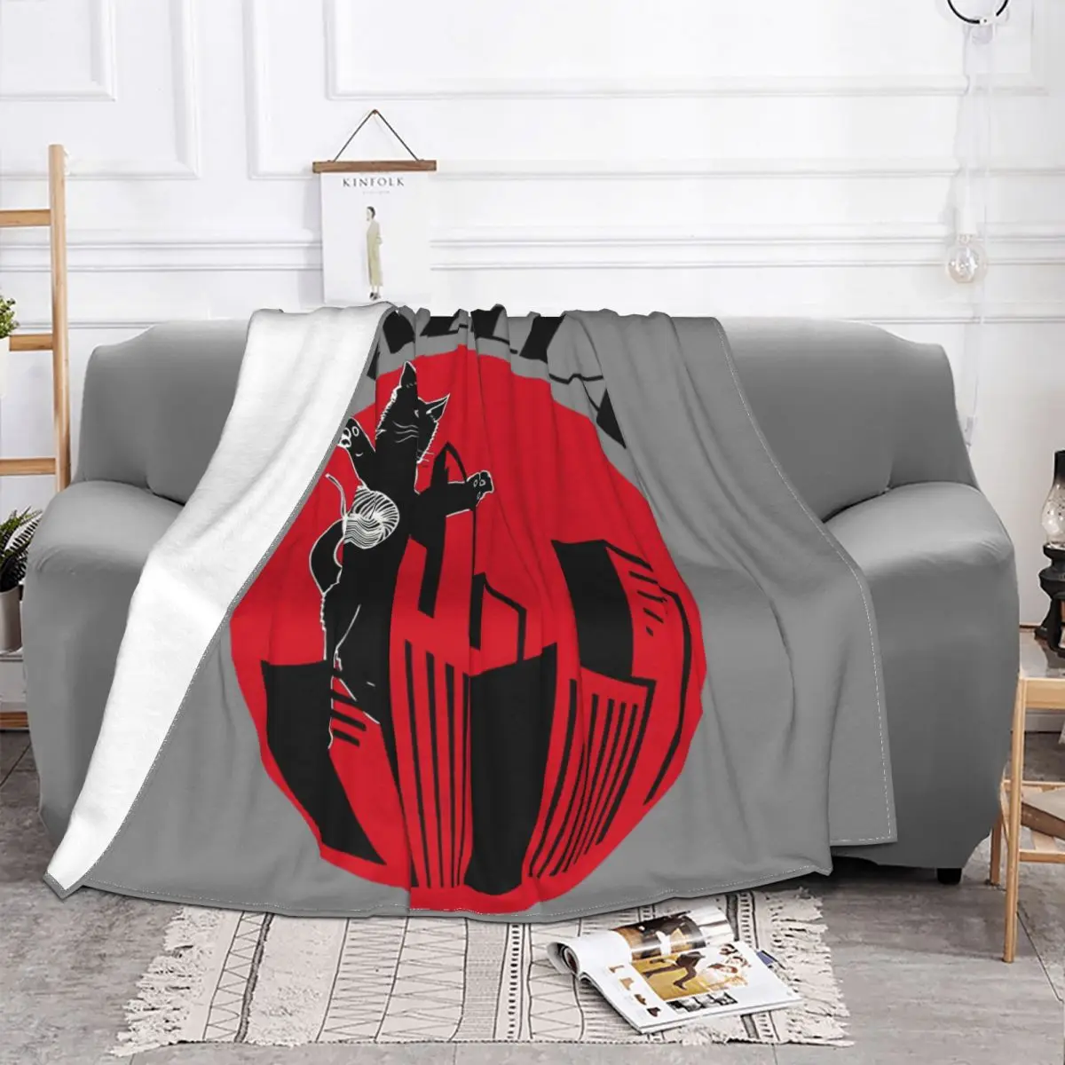 Игровой мяч из пряжи одеяло для кошки Catzilla плюшевое всесезонное дышащее легкое