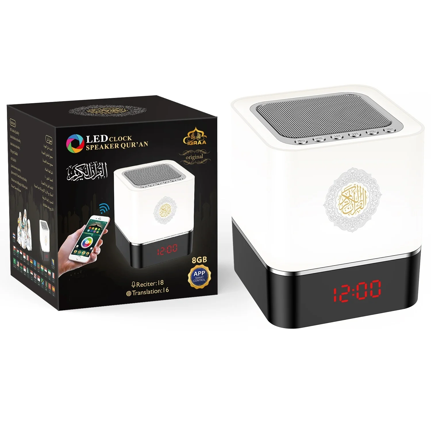 

Wireless Mini Stereo Portable Small Cross-border Hot Bluetooth Audio APP Control Family Practical Record plGifts Night Lights