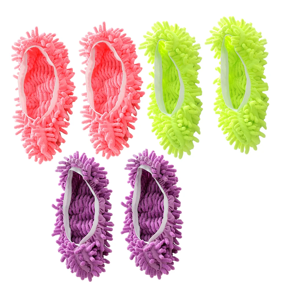 

Floor Mop Cleaning Slippers Foot Shoes Shoe Slipper Cleaner Cover Microfiber Sweeper Reusable Sock Polishing Lazy Chenille