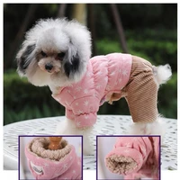 overalls for dogs winter star corduroy fleece teddy warm fleece dog clothes xs s m l xl