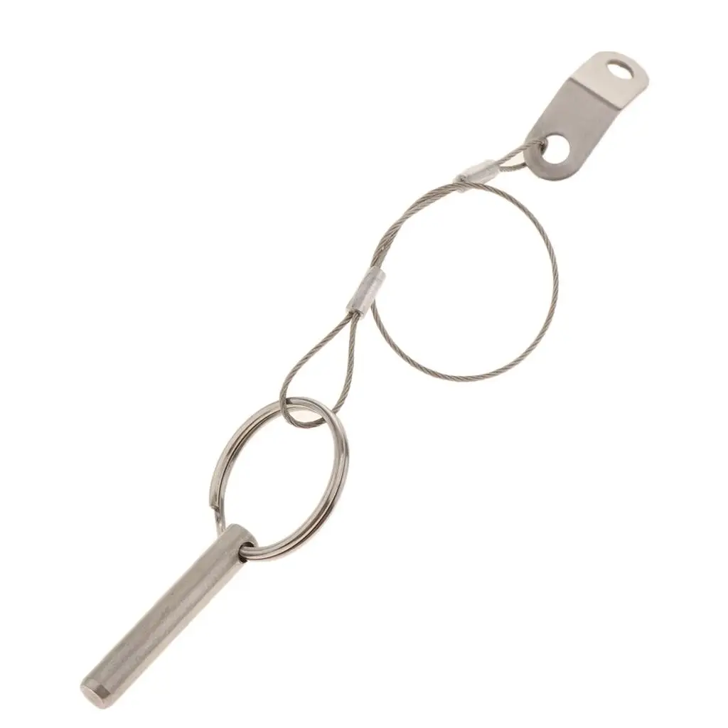 

Quick Release Pin, Stainless Steel w/ Lanyard, Bimini Top Dia 0.24