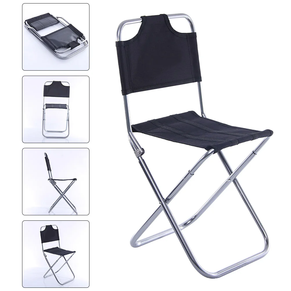 

Commode Chair Fishing Folding Stool Foldable Camping Supplies Outdoor Aluminum Alloy