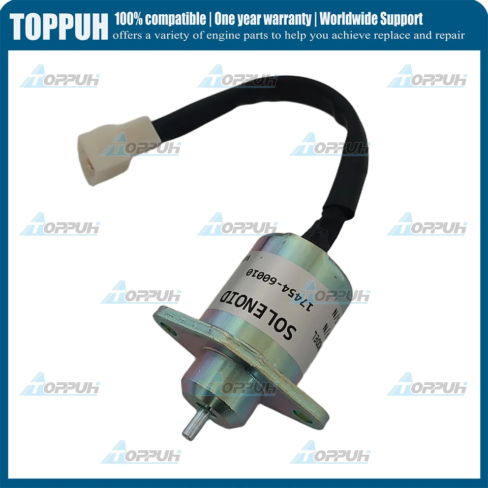 17454-60010 Соленоид отключения подачи топлива для Kubota Yanmar Synchro Start SA4569T 12 В SA-4569-T