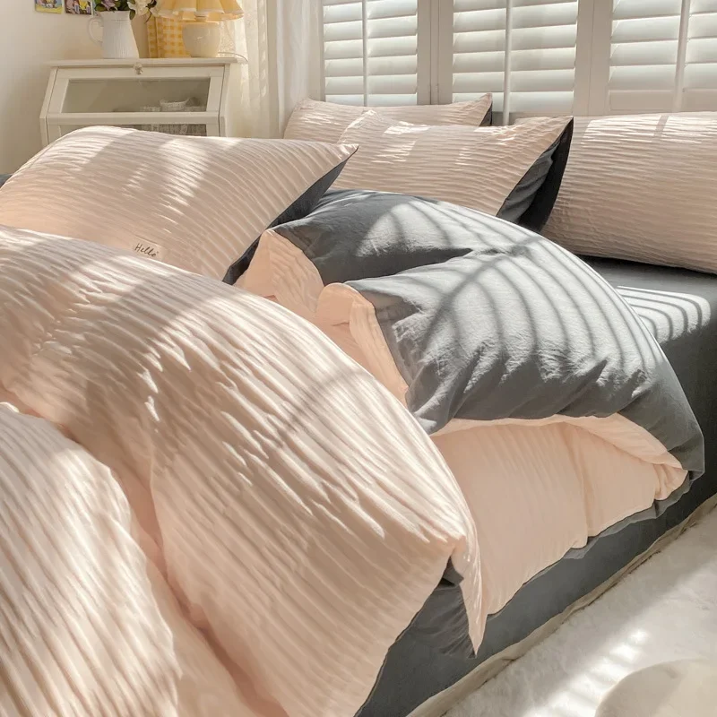 

Комплект постельного белья королевского размера роскошный, набор одеял, полный/Королевский-4 шт. в сумке с пододеяльником, простыней и наволочками, Королевский Комплект постельного белья