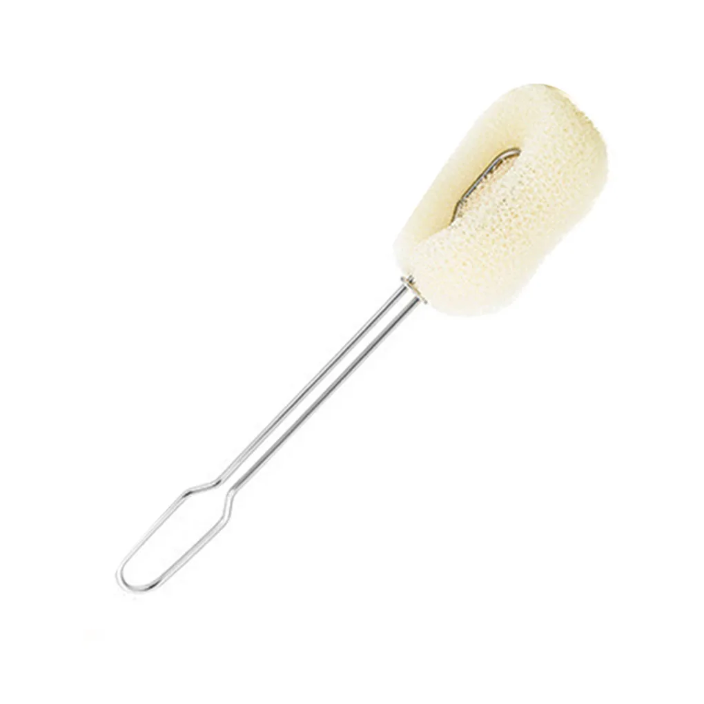

Replaceable Sponge Cleaning Brush Stainless Stain Long Handle Cup Bottle Scrubber Washer Tool