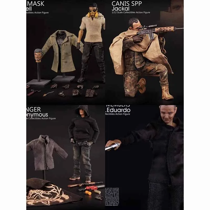 В наличии Оригинальная подлинная модель VortexToys V00010 MaxWell V00011 Jackal V00012 Anonymous V00013 Carlo