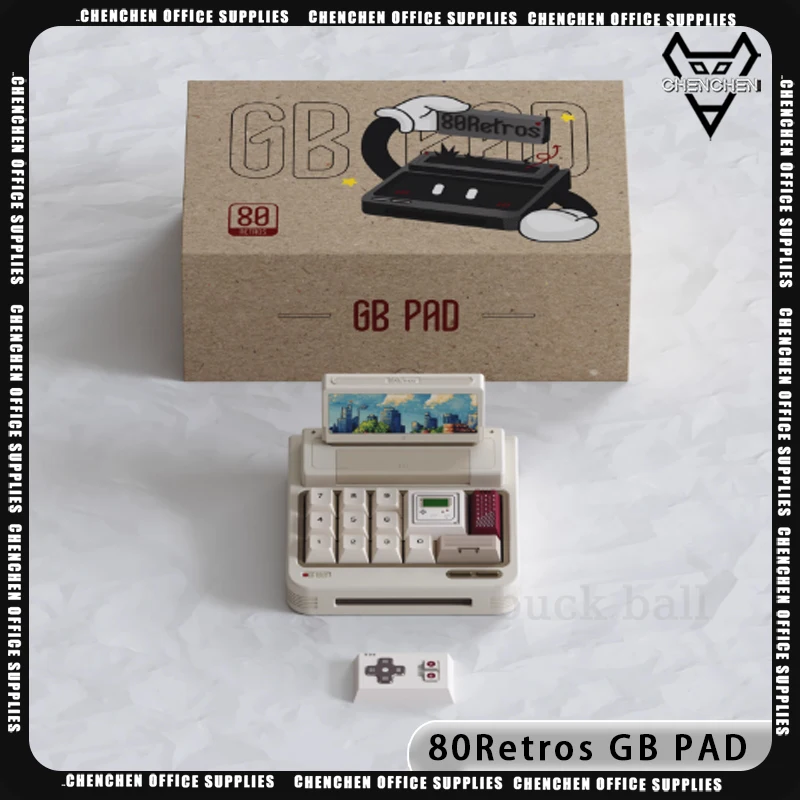 80Retros GB PAD Цифровая клавиатура Трехрежимная беспроводная Bluetooth с возможностью