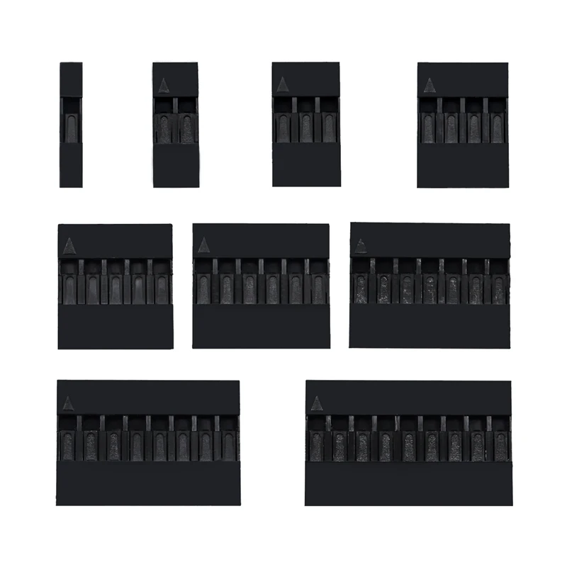 

100pcs/Lot DuPont head 1/2/3/4/5/6/7/8/9/10P spacing 2.54mm plastic DuPont rubber shell