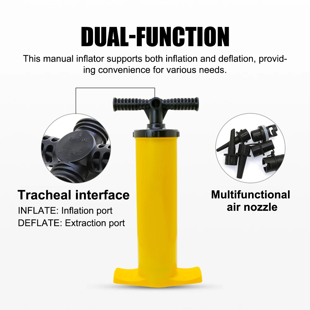 Портативный Ручной Насос Двойного Назначения Высокого Давления Для Надувной
