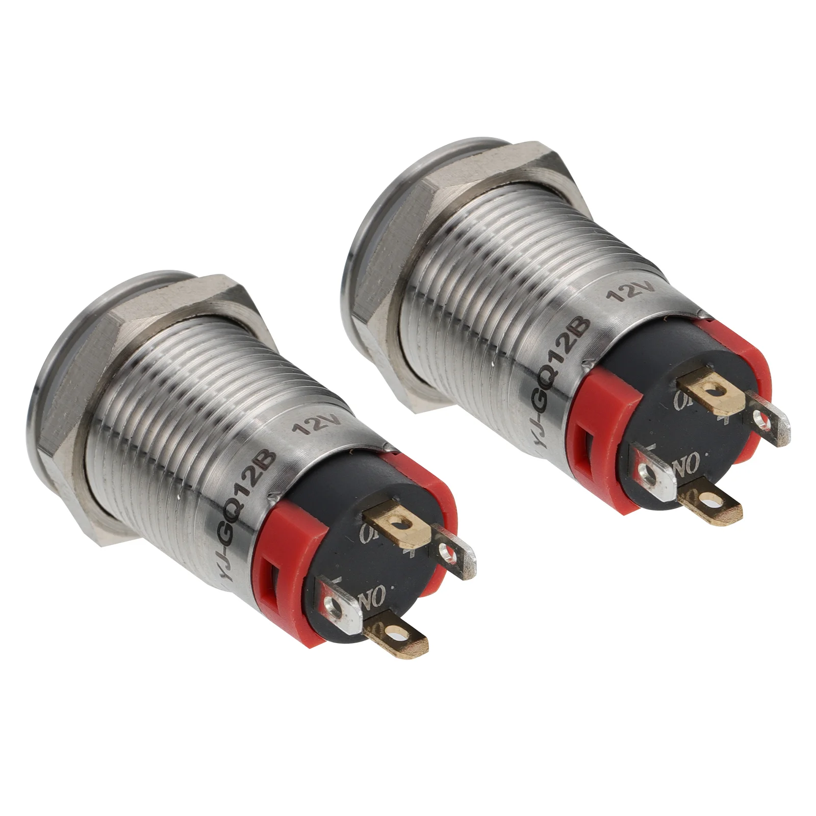 

Start Button Switch Waterproof High Round Power Starter Self-locking With LED Light