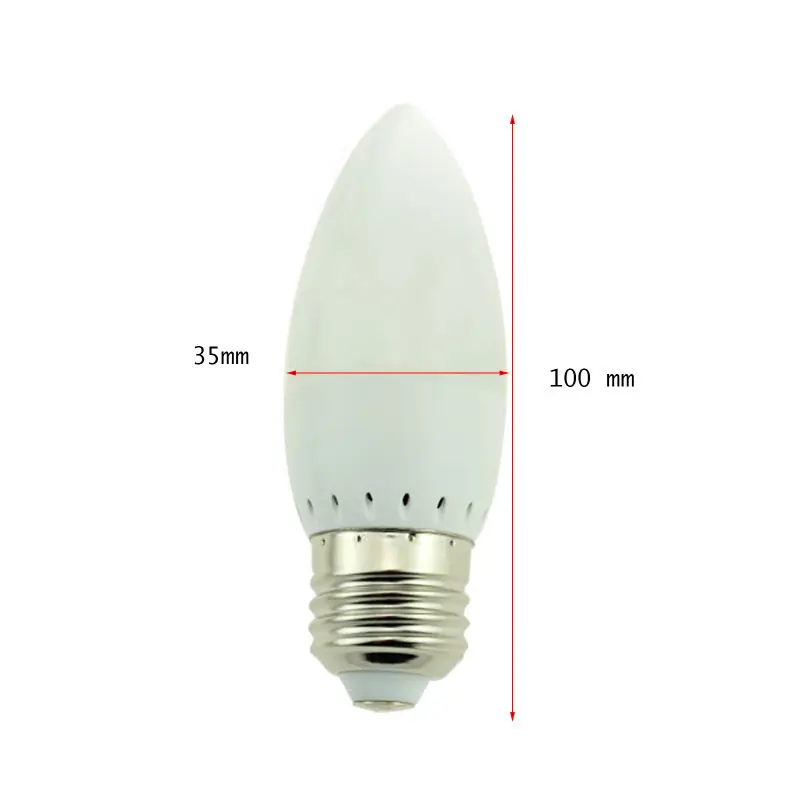 5X Led Светильная лампочка E27 E12 B22 B15 E14 Kronleuchter люстра пластмассовая лампа белый AC220v