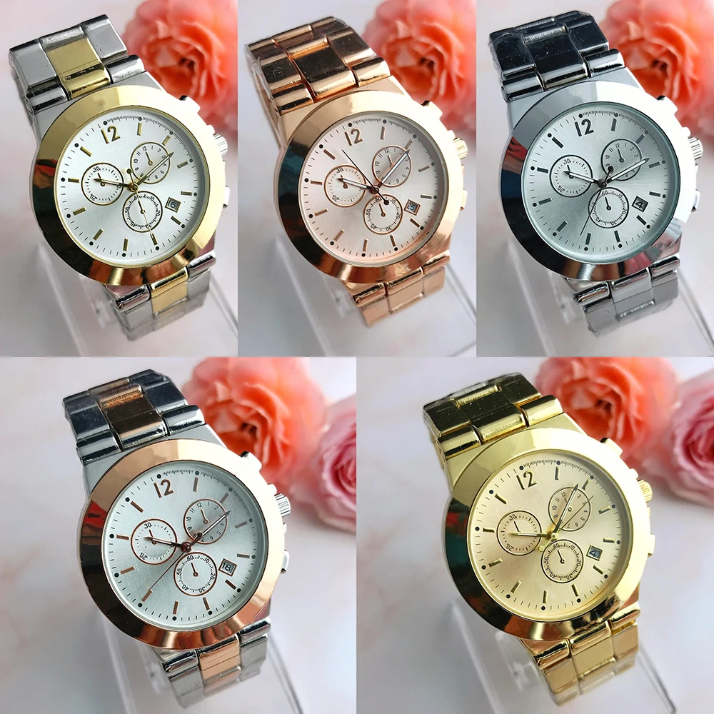 

PAN Hot sell Stainless Steel gentleman Quartz Watch Fashion Jewelry Gift Generous Exquisite Charm Wedding