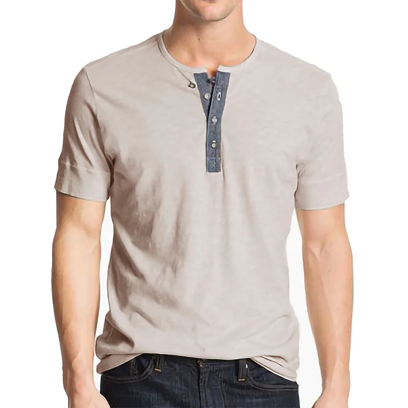 

Men Casual Basic Shirt Summer Short Sleeve Fashion Men's T-Shirt