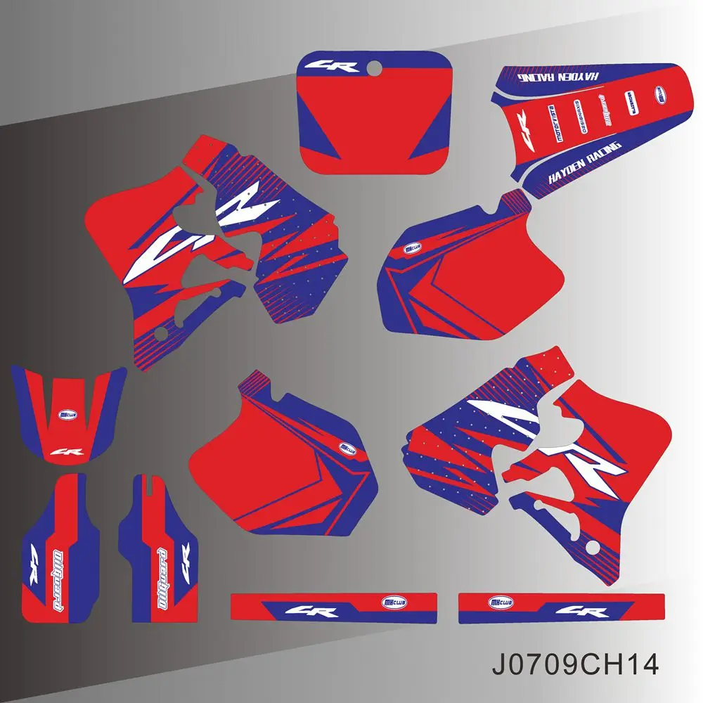 Для HONDA CR250 CR 250 1995 1996 CR125 125 1997 графические наклейки для мотоцикла фон