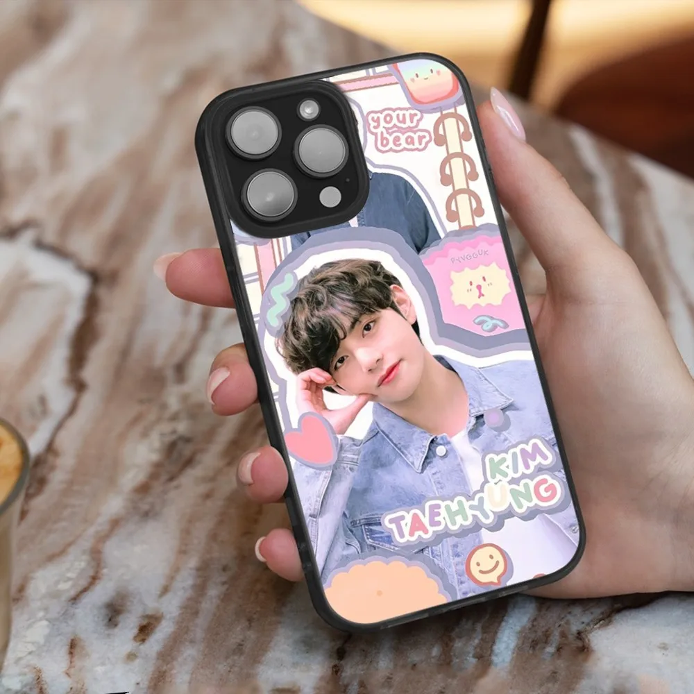Kim Tae H-Hyung Phone Case For iPhone 16 15 14 13 12 11 Plus Pro Max Mini Soft Magesafe Magnetic Wireless Charge