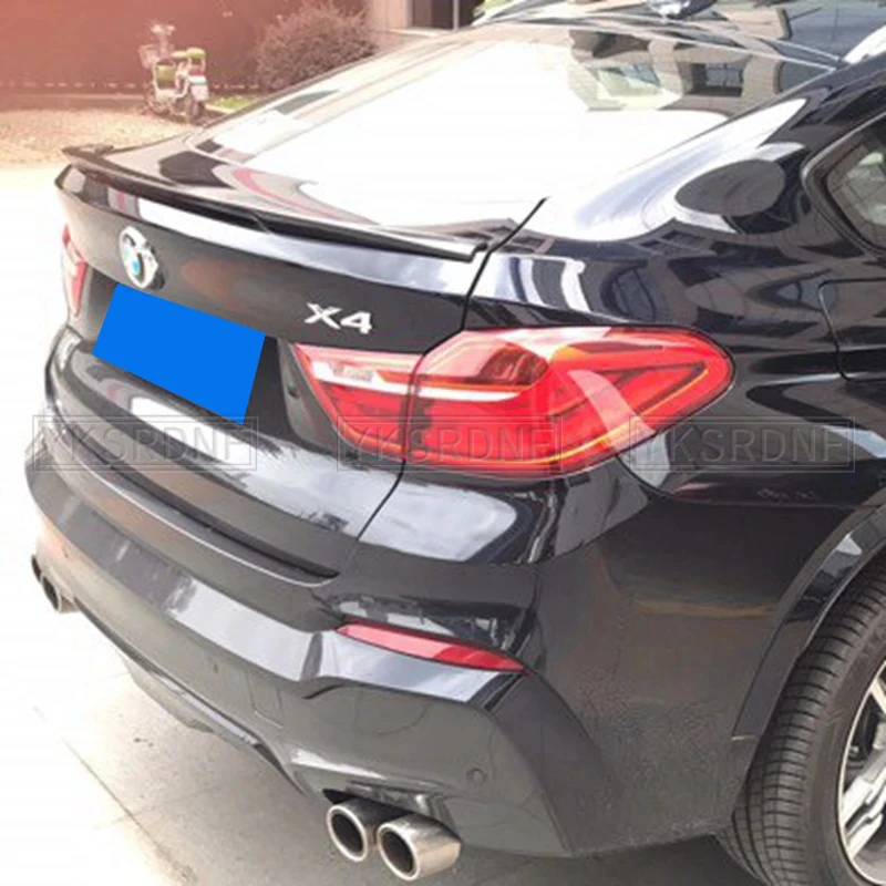 Для BMW F26 X4 2015 2016 2017 2018 Материал ABS Неокрашенный цвет P Стиль Задний спойлер