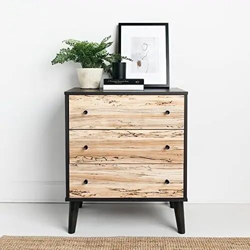 

Modern Replicated Sugarberry 3 Drawer Chest of Drawers, Black Linlamlim pillow cover