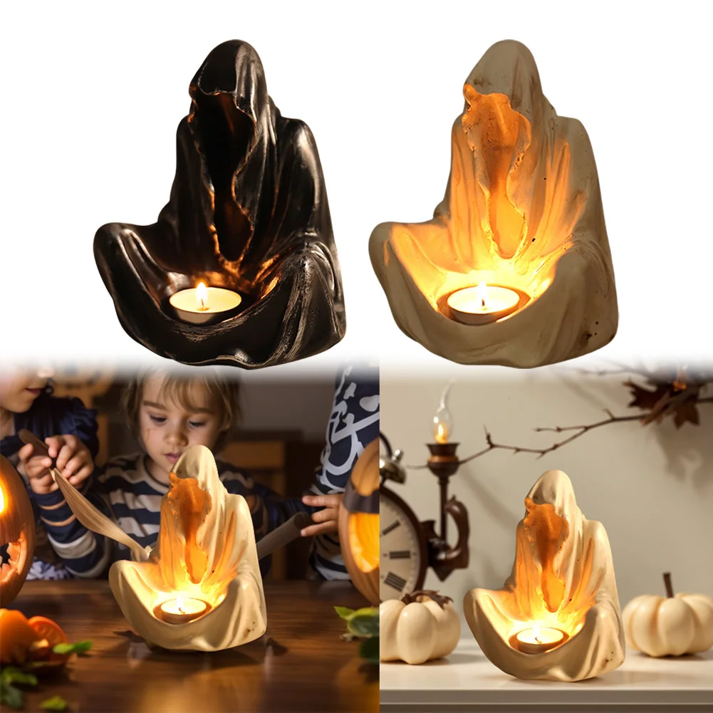 Подсвечник в виде призрака на Хэллоуин готический стиль Безликий подсвечник