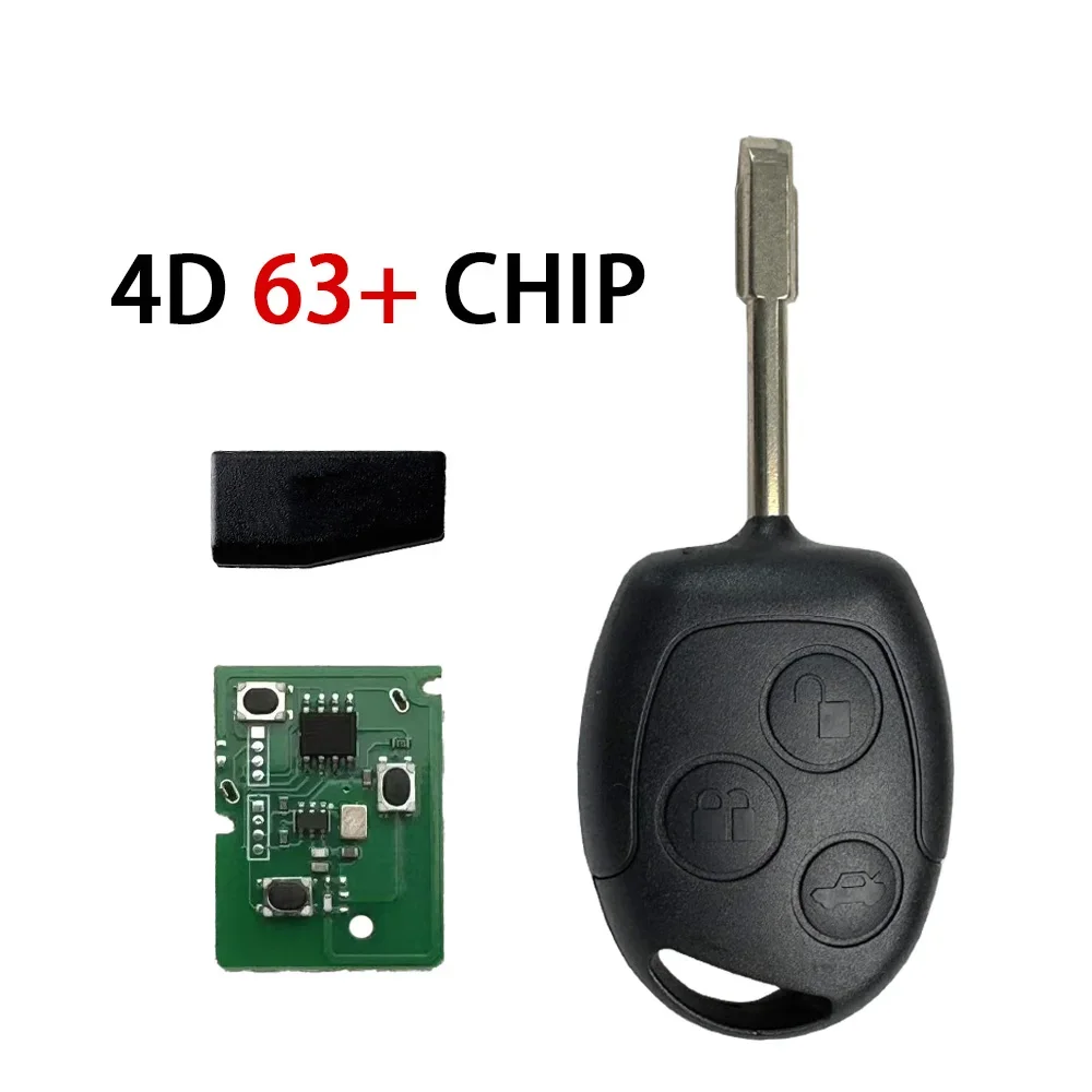 SUPERKEY 4D60 4D63 для Ford Focus Mondeo Transit connect Courier Fiesta Fusion Galaxy Mondeo S-Max C-Max 433 МГц удаленный автомобильный ключ