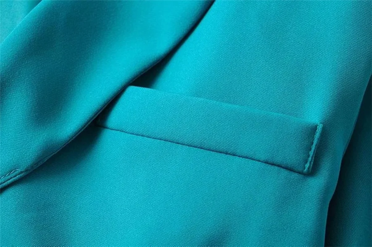 Casual Short Blazer Suit Women Simple Solid Colors Double Breasted Blazer Y2k Girl Cute Fashion Jacket Office Commute Clothing