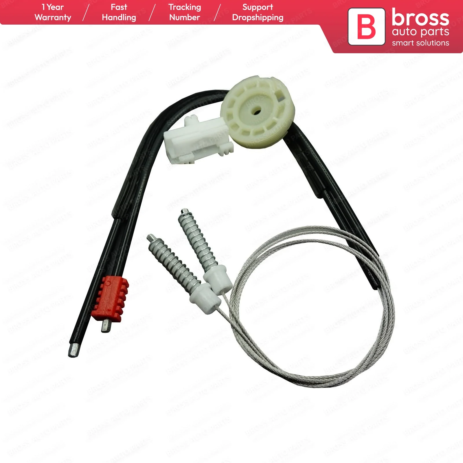 

Bross Auto Parts BWR5192 Window Regulator Repair Kit FRONT RIGHT Door for PEUGEOT 106 MK1-MK2 Fast Shipment Ship From Turkey