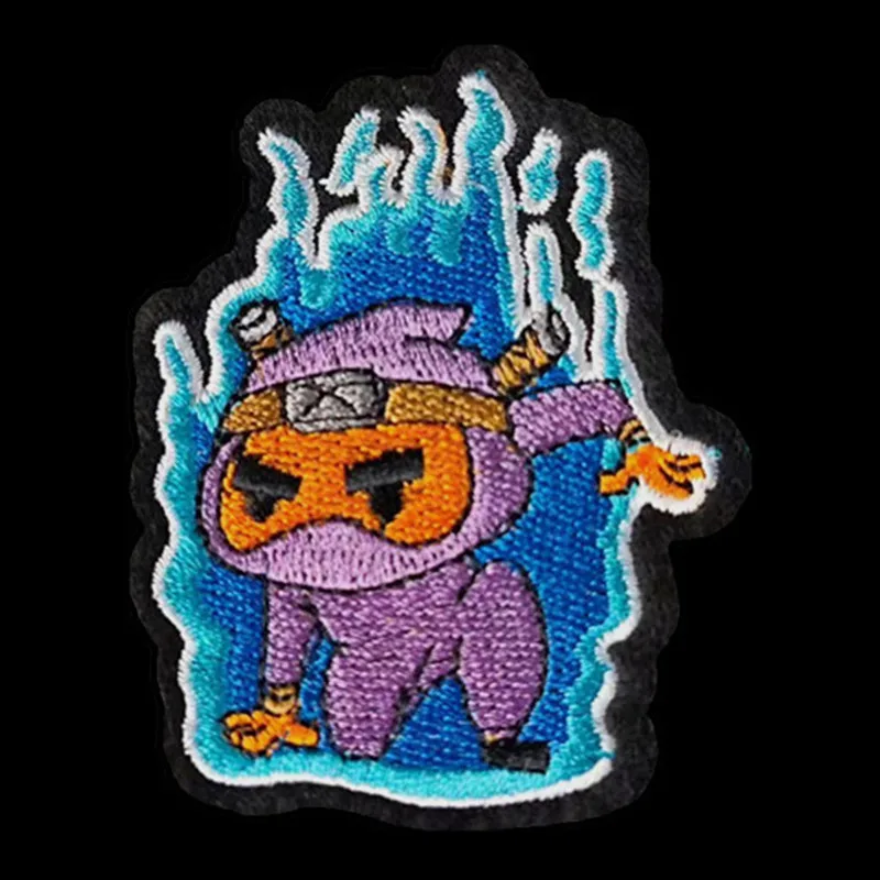 

Embroidery Japanese Patch Ninja Logo Iron on Patches for Clothing Accessories Diy 3D Stickers Strange things Gifts