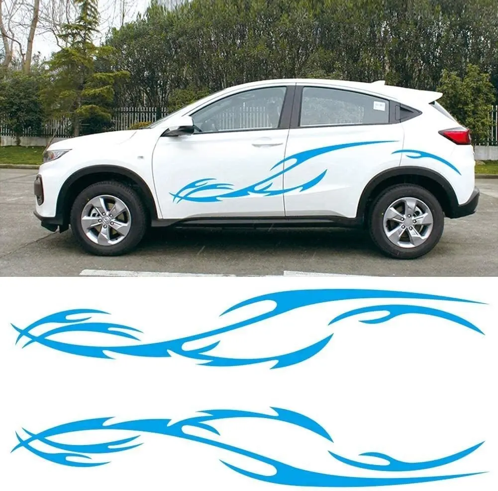 

Автомобильная наклейка JUZZQ, наклейки с бирками, аппликация, универсальная наклейка для кузова автомобиля, боковая наклейка, полосатые накле...