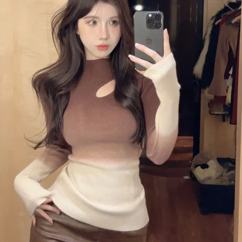 Вязаные свитера для женщин осенняя водолазка Лидер продаж зимний женский