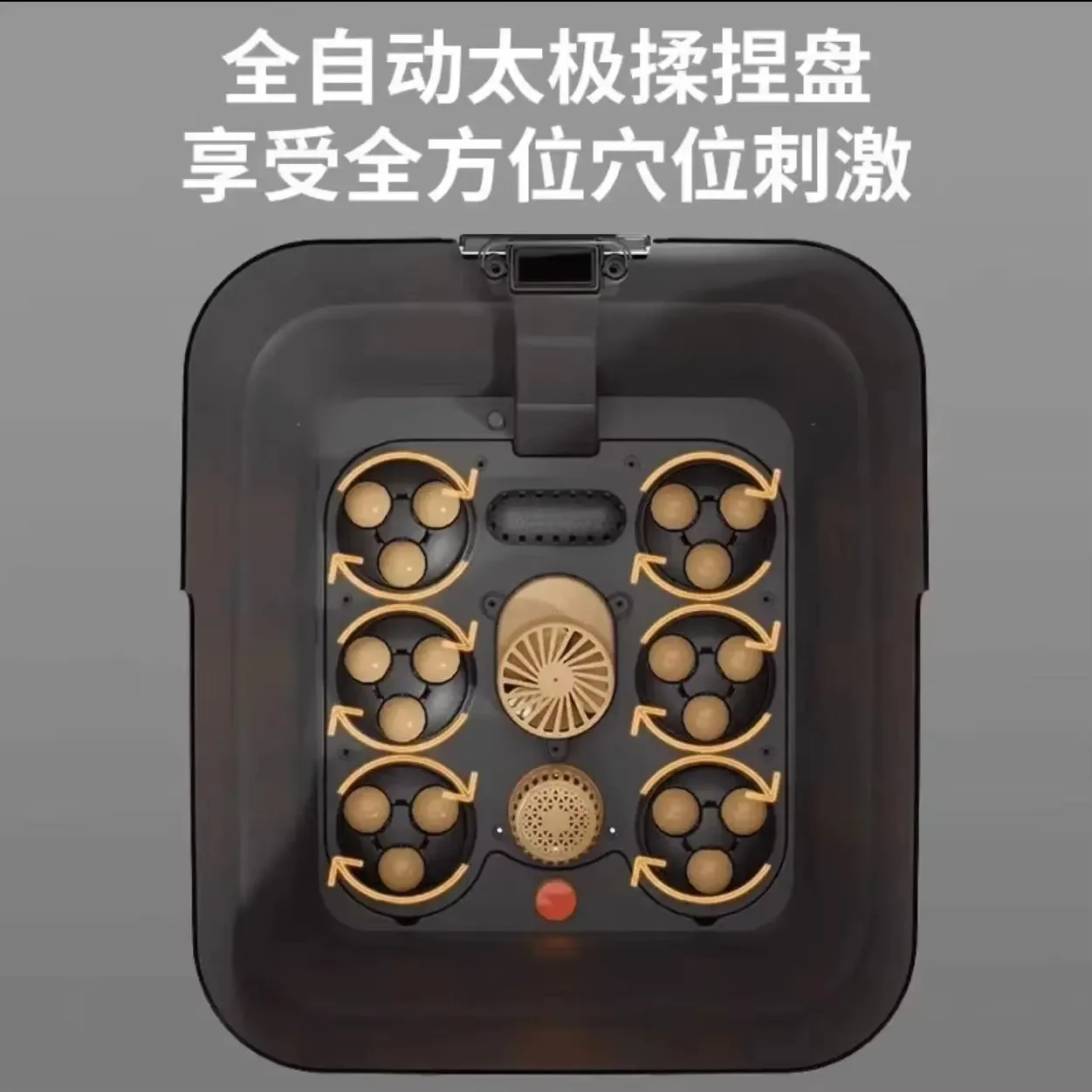 Фото Электрическая складная ванночка для ног FirmHome Store с постоянным подогревом, интеллектуальным автоматическим массажем и функцией оздоровления №3