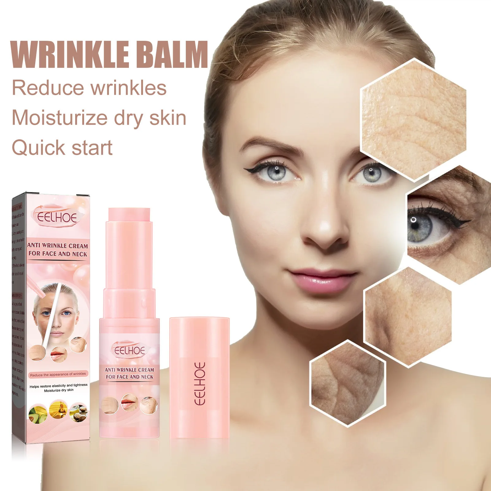 

Instant Wrinkle Removal Multi Bounce Balm Facial Tightening Moisturizing Korean Anti-Wrinkle Balm Stick Cream Skin Care Products