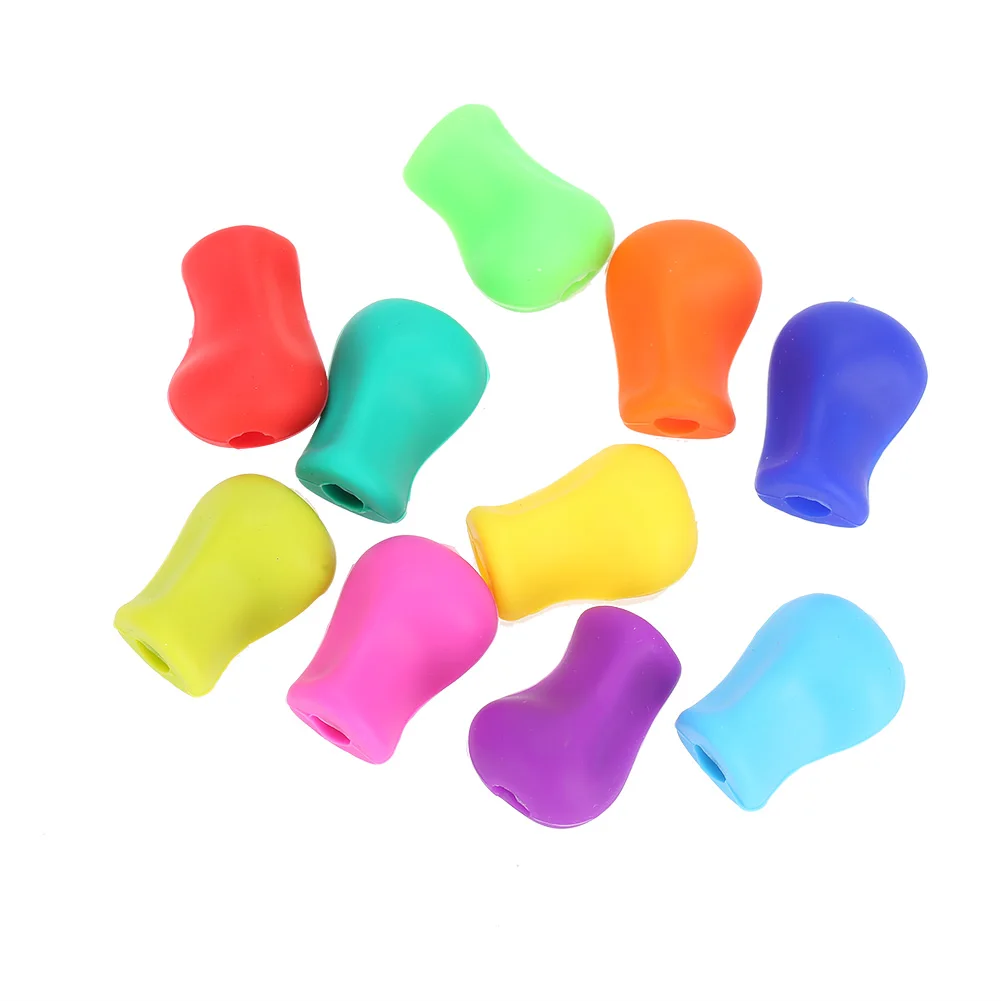 10 шт. Силиконовый держатель для карандашей ручка письма инструмент коррекции