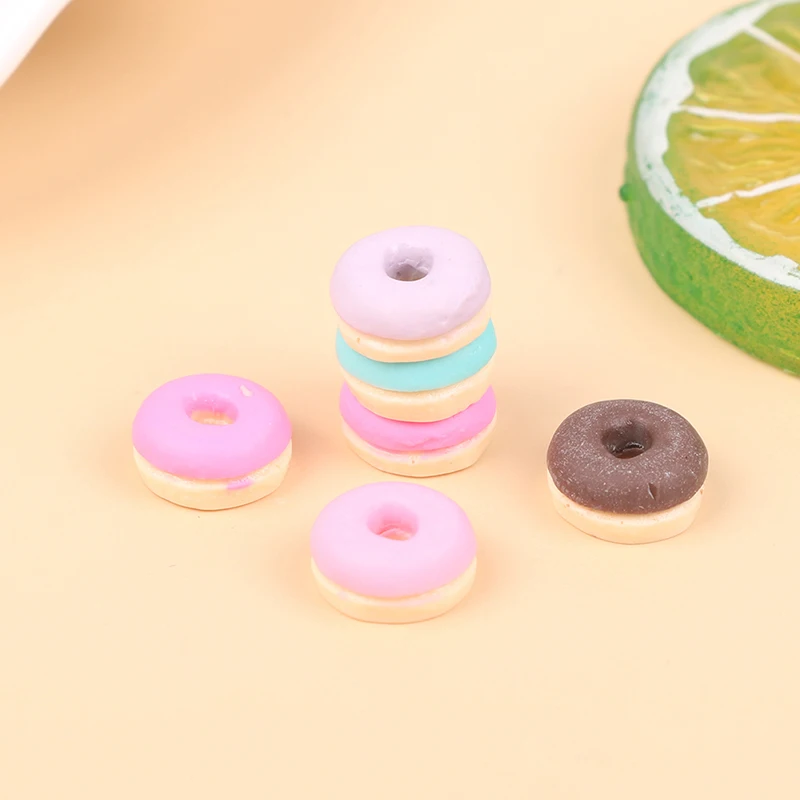

6Pcs Dollhouse Miniature Simulation Macaron Candy Model Living Scene Decor Play House Toy