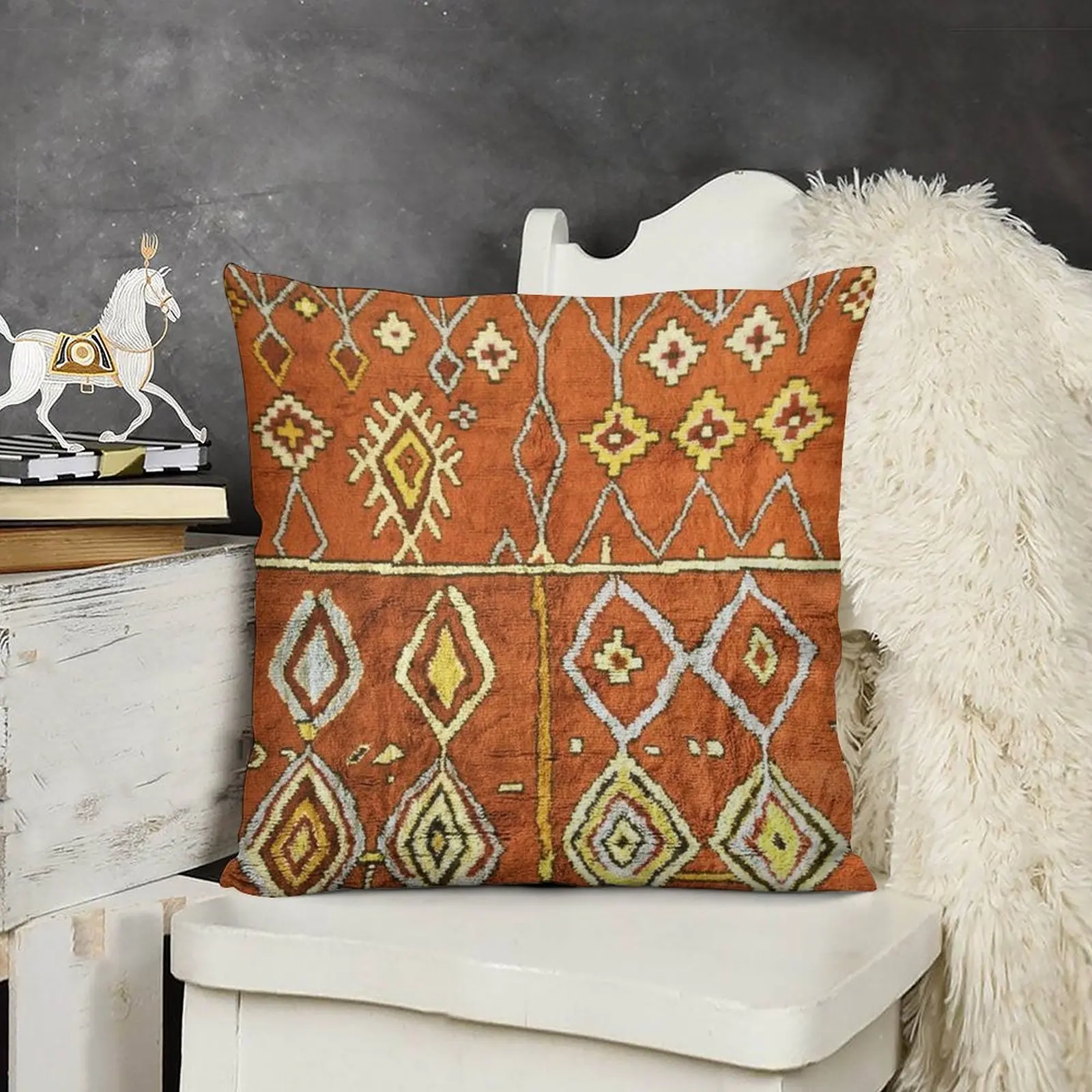 Традиционная Восточная Марокканская берберская дизайнерская диванная подушка