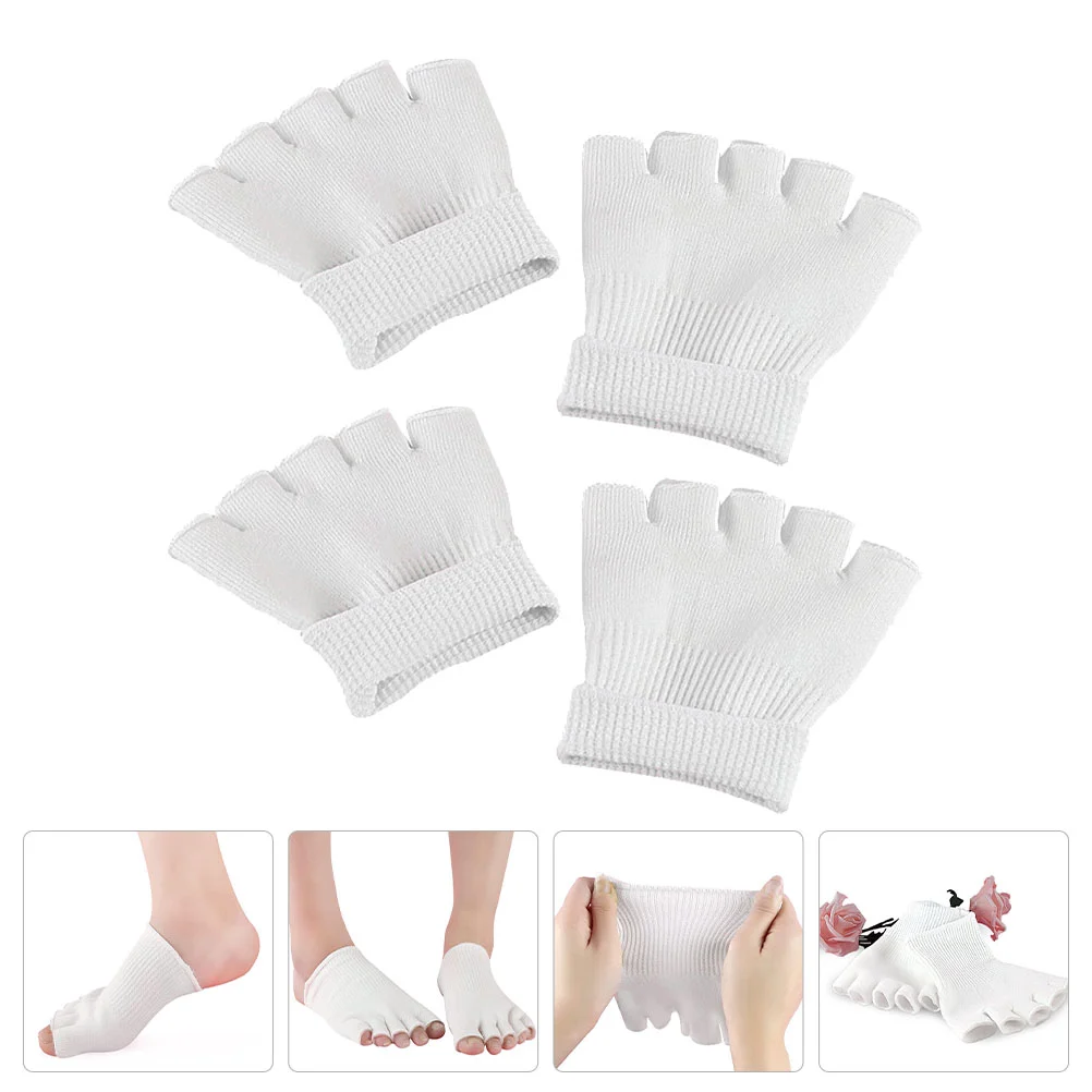 

2 Pairs of Foot Skin Socks Protective Feet Socks Moisturizing Foot Toe Socks