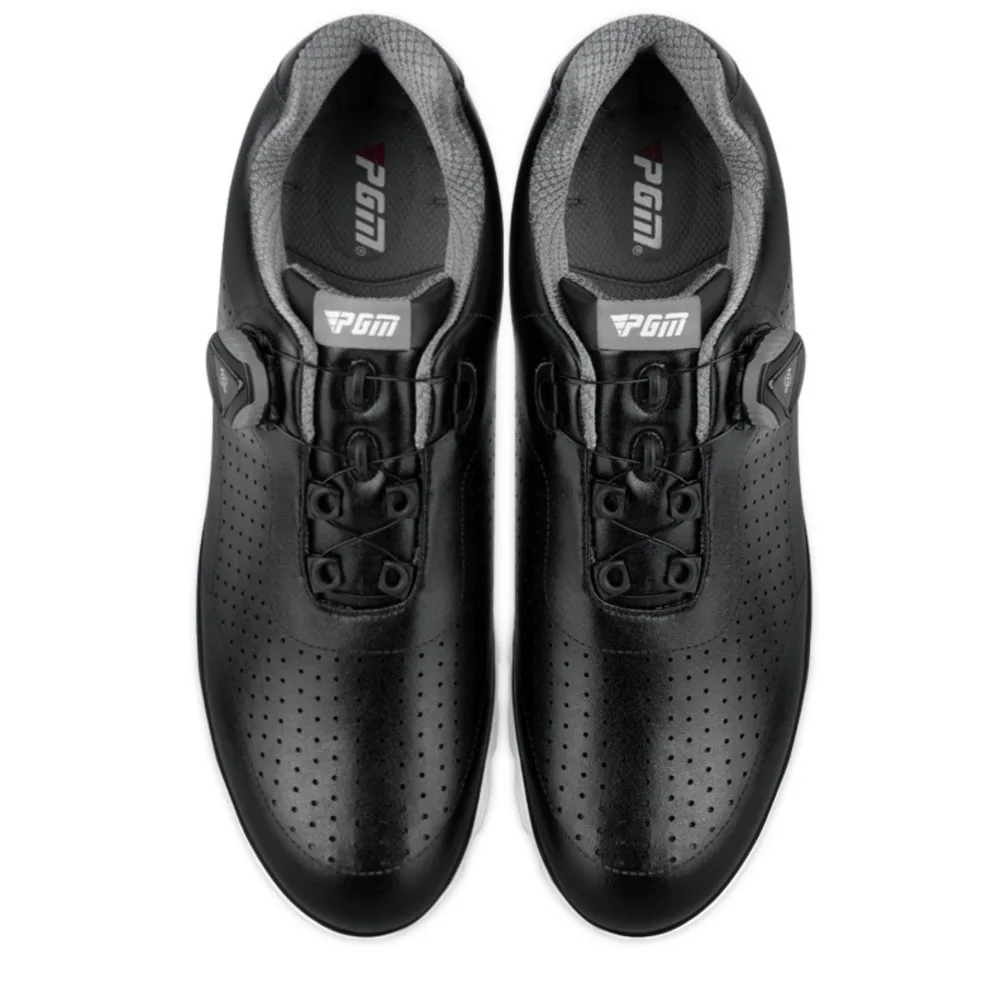 PGM Golf Men Outdoor Shoes Ultra Soft IP Midsole Anti Sideslip Cleats Breathable Quick Lacing Casual Sneakers Shoes 2022 New