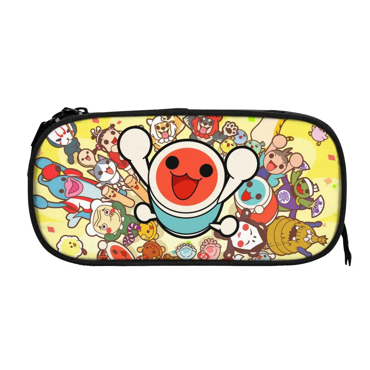 

Taiko No Tatsujin Pen Box Student School Anime Zipper Pen Bag Child Stationery Bag pencase Gift